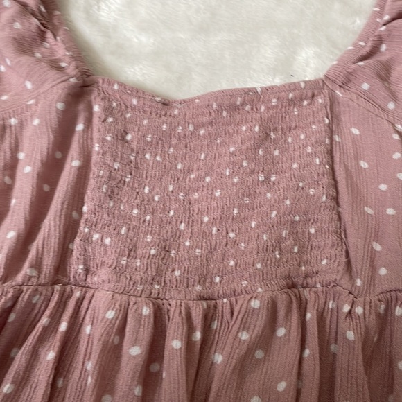 Pink Rose dusty pink polka dotted dress size Small - Picture 8 of 8